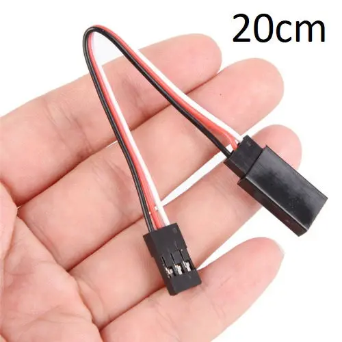 Rct 20Cm Servo Extension Lead 22Awg Fits Jr Futaba Hitec - Rctc03007 1