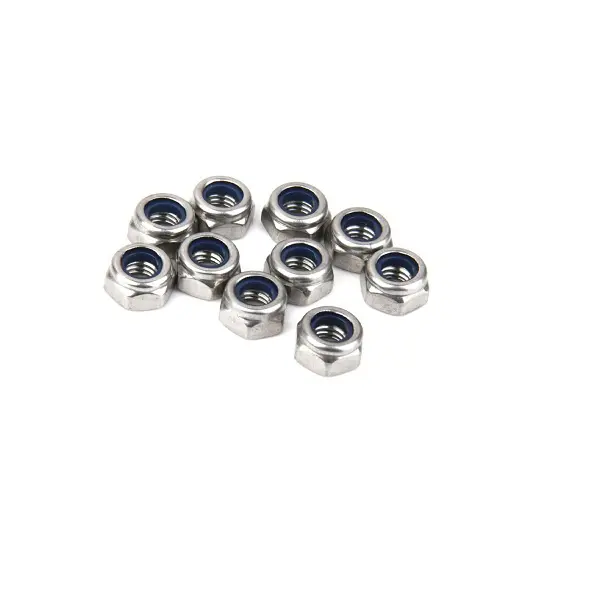 Rct M3 Nylon Lock Nut Silver 10Pcs - Rctln01022 1