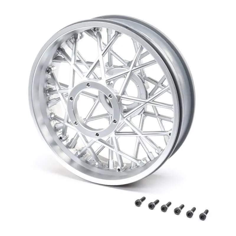 Rear Wheel Set, Satin Chrome: Promoto-Mx 1