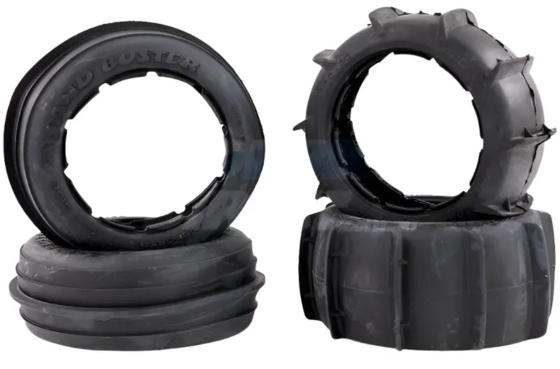 Rovan 4.7/5.5In Buggy Rear Sand Paddle Front Ribs Tyre Set No Foams 4Pcs - Rov-85048 1