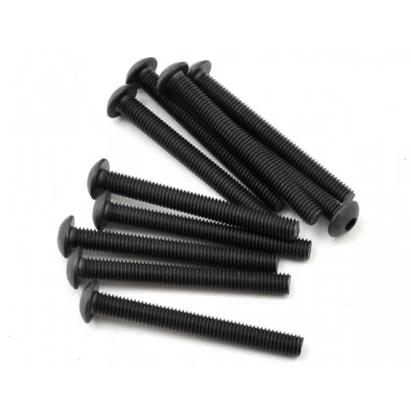 Rovan 5X45mm Fine Metal Thread Button Head Screw 10Pcs - Rov-68019 1