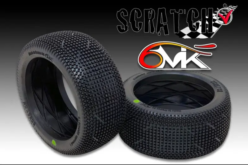 Scratch Blue/Green 1/8Th Off Road Tyre Only Deal - Set Of 4 1