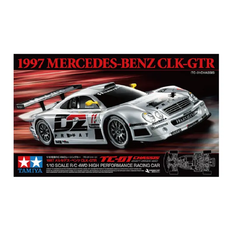 Tamiya 1997 Mercedes-Benz Clk-Gtr Tc-01 Kit 1:10 No Esc - 58731 1