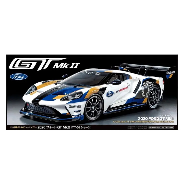 Tamiya 2020 Ford Gt Mk Ii Tt-02 No Esc Kit 1:10 - 58689A 1