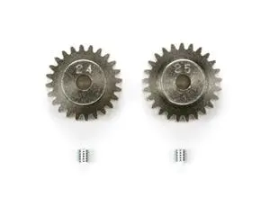 Tamiya 24T & 25T 0.4P Pinion Gears W/ Allan Key - 53103 2