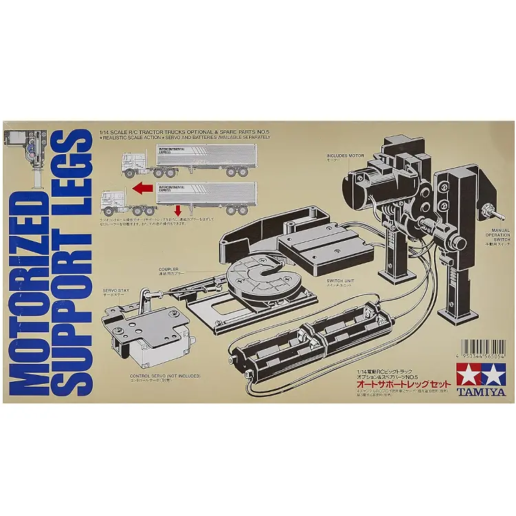 Tamiya Motorised Support Legs Kit Suit 1:14 Trailer - 56505 1