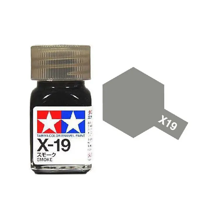 Tamiya X-19 Smoke Enamel 10Ml - 80019 1