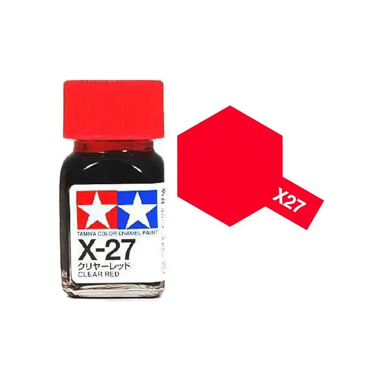 Tamiya X-27 Clear Red Enamel 10Ml - 80027 1