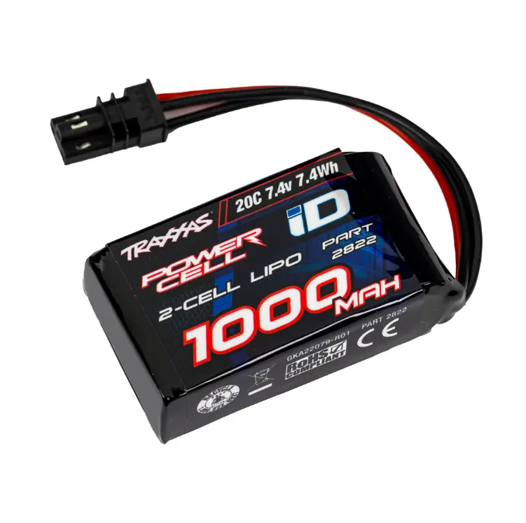 Traxxas 1000Mah 7.4V 2S 20C Lipo Battery Suit Trx-4M - 2822 1