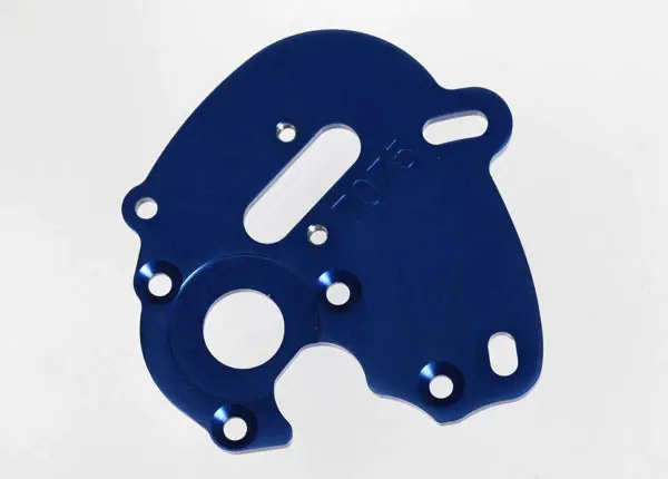 Traxxas 1:16 Motor Plate Blue Aluminium Suit 550 Motor - 7380 1