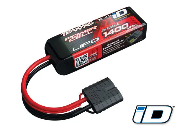 Traxxas 1400Mah 11.1V 25C Lipo Battery W/ Id Plug - 2823X 1