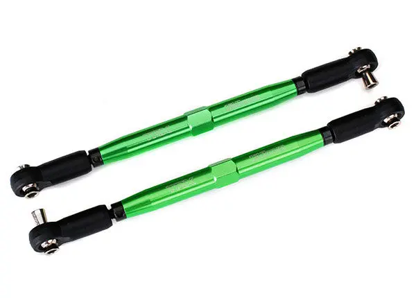 Traxxas 173Mm Toe Links Tubes Green Aluminium Complete 2Pcs - 7748G 1