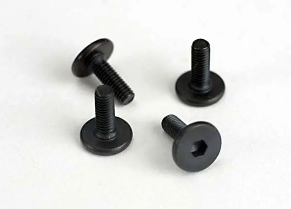 Traxxas 3X10mm Hex Drive Washer Head Engine Mount Screws 4Pcs - 4859 1