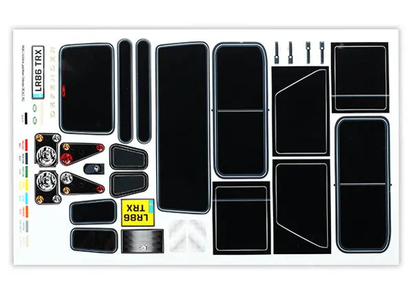 Traxxas Decal Sheet Suit Trx-4 Defender Body - 8012 1