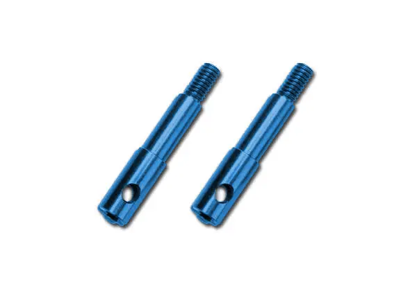 Traxxas Front Wheel Spindles Blue Aluminium 2Pcs - 5537X 1