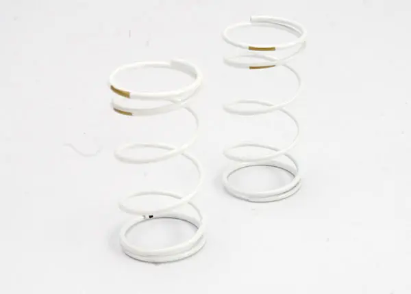Traxxas Gtr Shock Springs Front 1.3 Gold Rate White Finish 2Pcs - 5432 1