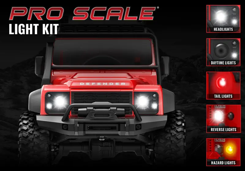 Traxxas Pro-Scale Light Kit Suit Trx-4M Defender - 9784 2