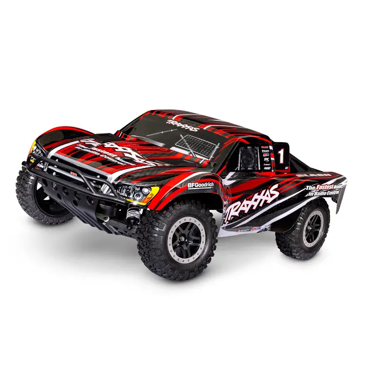 Traxxas Slash 2Wd Short Course Truck Red W/ 2.4Ghz Radio, Brushed Motor & Esc, Battery & Usb-C Charger - 58234-8Red 1