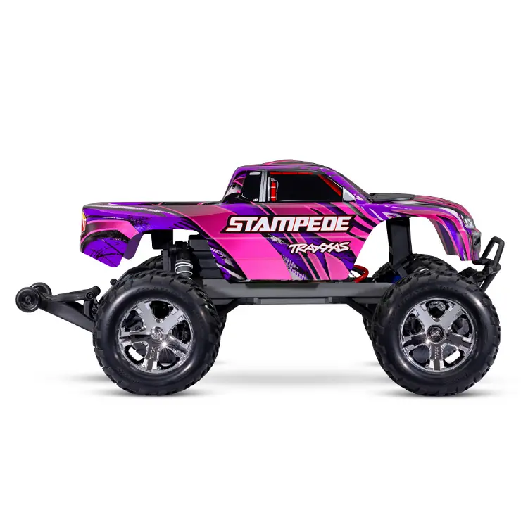 Traxxas Stampede 2Wd Monster Truck Pink W/ 2.4Ghz Radio, Brushed Motor & Esc, Battery & Usb-C Charger - 36254-8Pink 2