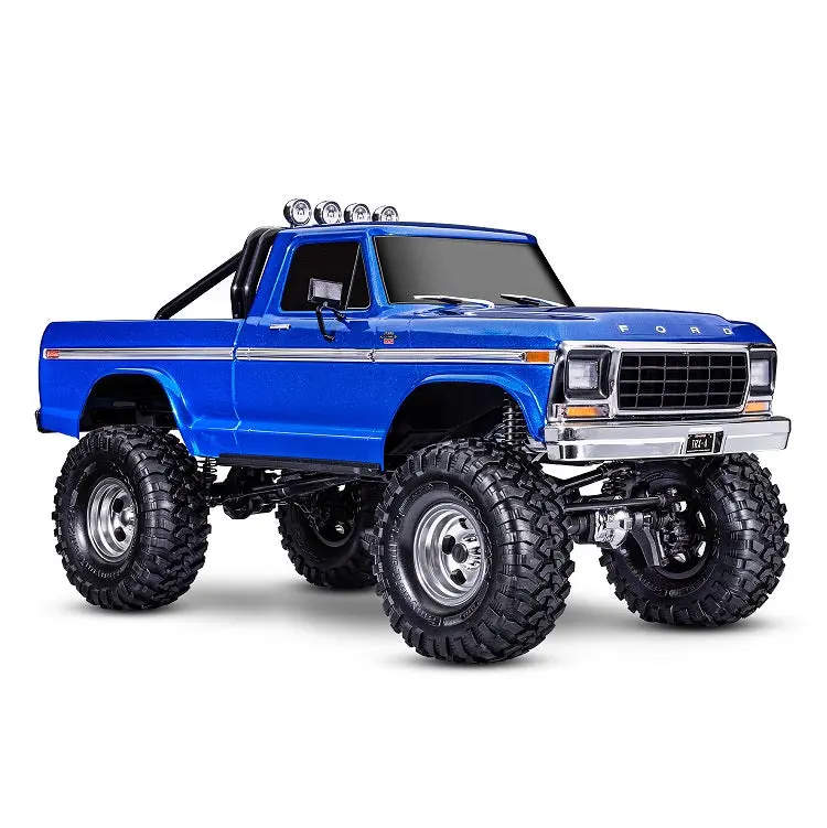 Traxxas Trx-4 High Trail 1979 Ford F-150 Pickup Blue Scale & Trail Crawler W/ 2.4Ghz Radio - 92046-4Blue 1