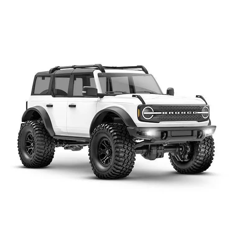 Traxxas Trx-4M 1:18 2021 Ford Bronco Trail Truck White W/ Tq 2.4Ghz Radio, 87T Brushed Motor, Lipo Battery & Charger - 97074-1Wht 1
