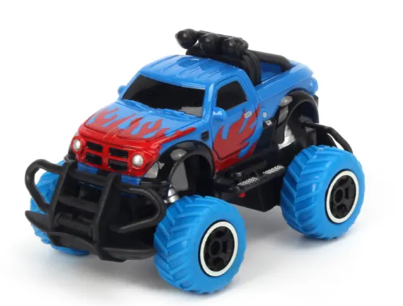 Trc 1:43 4Ch Rc Blue Car Rtr Req. 4X Aa Batts - Trc-6146R-B 1