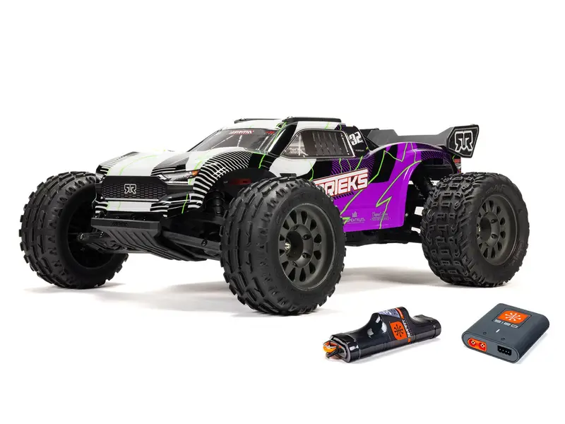 Vorteks Mega 550 4X2 St 1/10Th Electric With Charger & Battery - Purple * 1