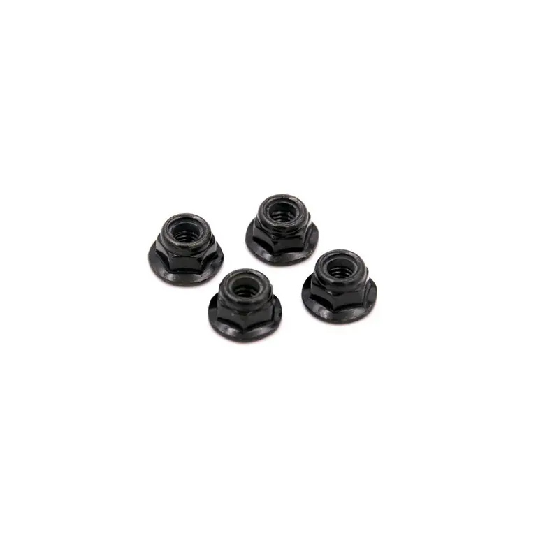 Wl Toys M4 Black Flanged Nyloc Wheel Nut 4Pcs - Wl104001-1910 1