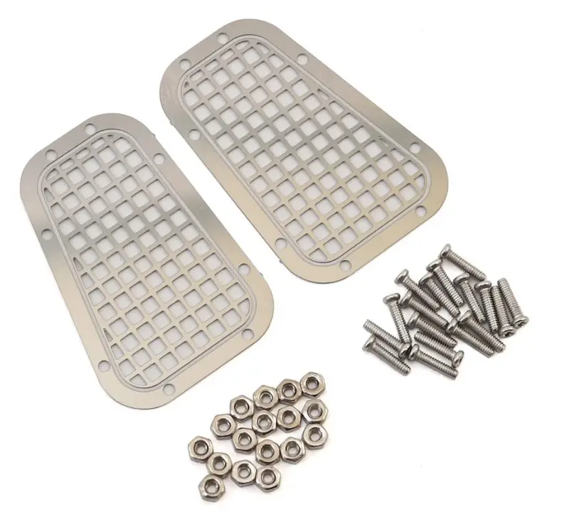 Yeah Racing Trx-4 Defender Stainless Steel Front Bonnet Vent Type B - Yea-Trx4-029 1