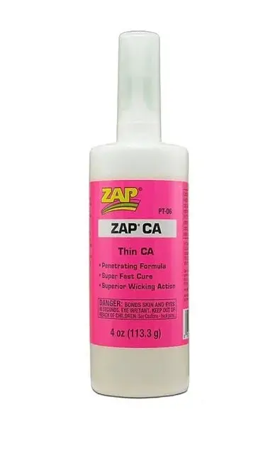 Zap Pink Thin Ca Glue 4Oz - Pt-06 1
