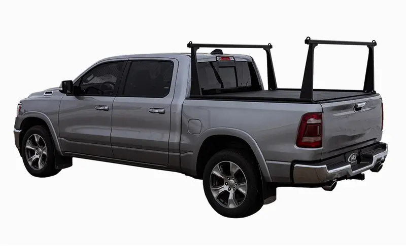 Adarac F2010012 Adarac™ Aluminum Pro Series Truck Bed Rack System; Matte Black Finish; 1