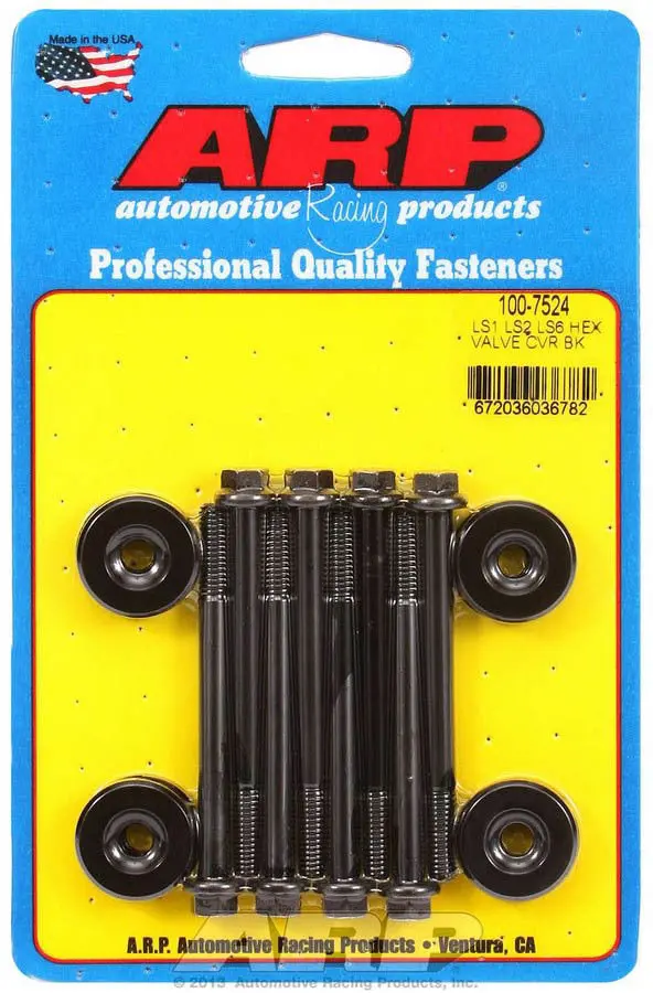 Arp Ls1/Ls2 Valve Cover Bolt Kit – 6-Point Hex, Black Oxide Finish (100-7524) 1