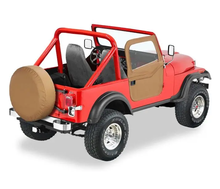Bestop 51778-37 Full Fabric Soft Doors – Compatible With 1976–1986 Cj-7 Jeeps 1