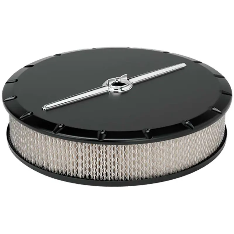 Billet Specialties 15824 14-Inch Streamline Black Air Cleaner Assembly 1