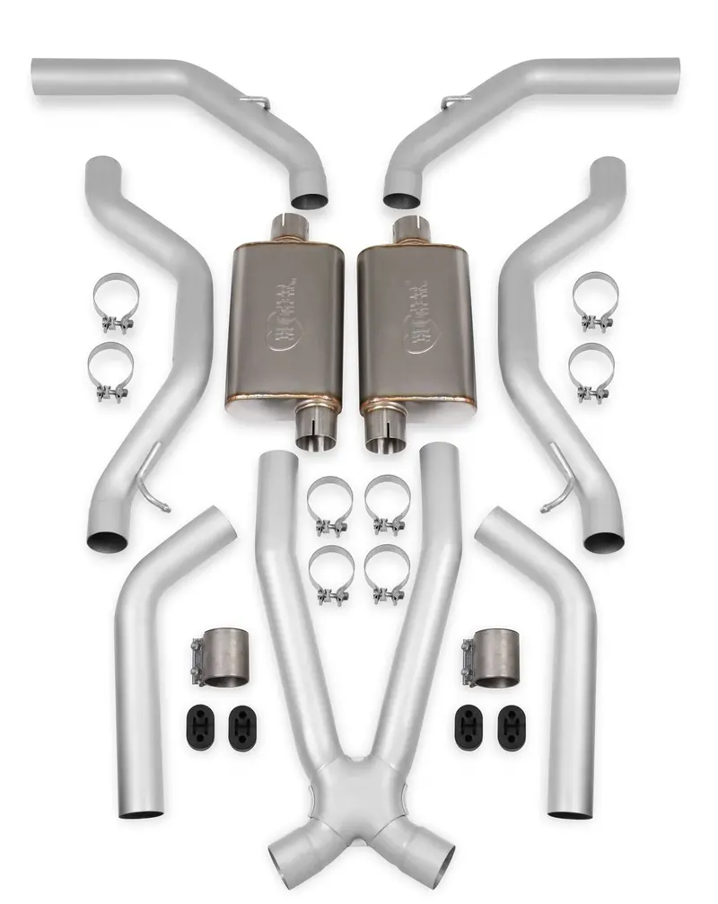 Blackheart Header-Back Exhaust System By Hooker – Black Coated, Full Dual Setup 1