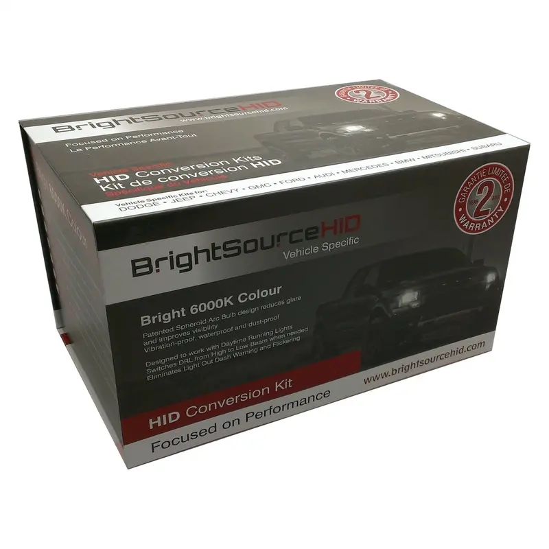 Brightsource 334130H Hid Headlight Conversion Kit – H11 Bulbs, 6000K Color Temperature, 2-Year Warranty 1