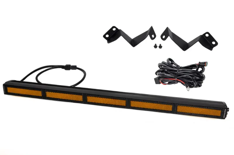 Diode Dynamics Ss30 Stealth Light Bar Kit – Amber Flood For 2016–2021 Toyota Tacoma 1
