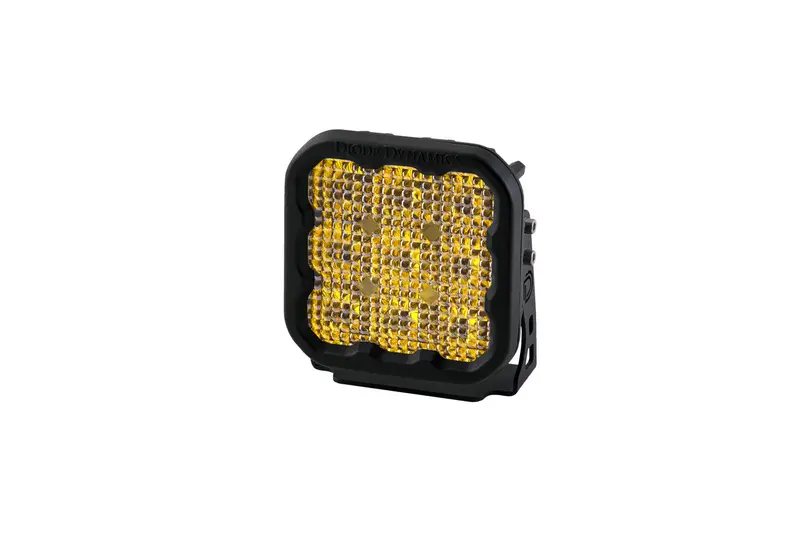 Diode Dynamics Ss5 Led Pod Light – Yellow Flood Beam, Single Unit (Dd6773S) 1