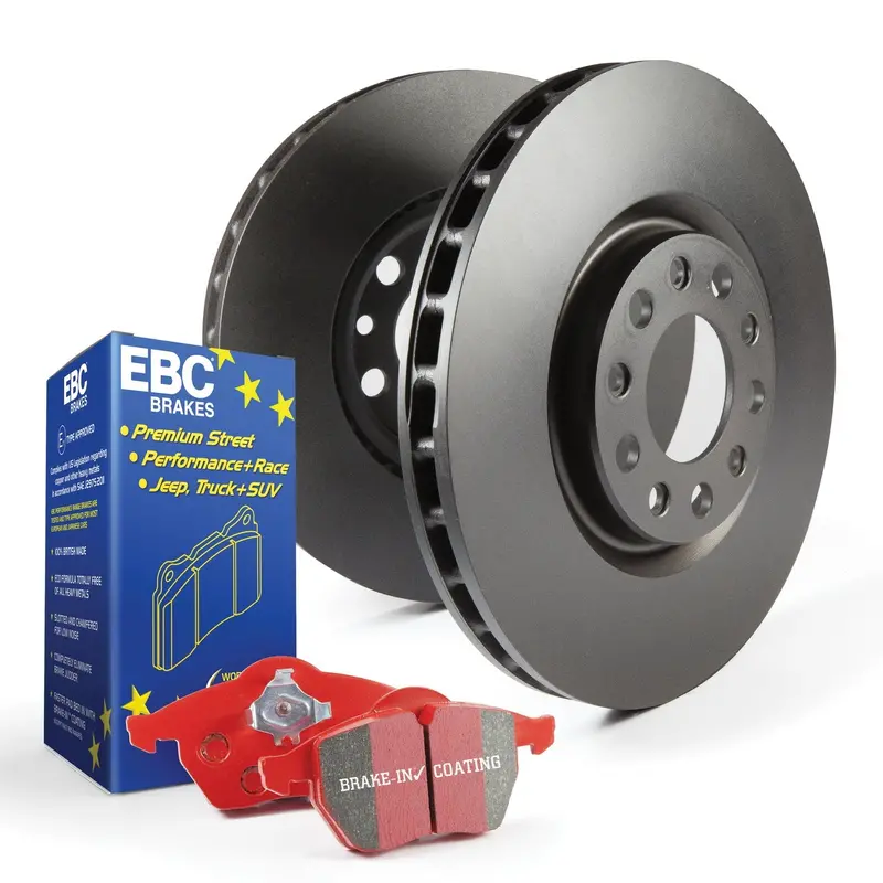 Ebc Redstuff Performance Brake Pad Kit With Rk Drilled/Slotted Rotors 1