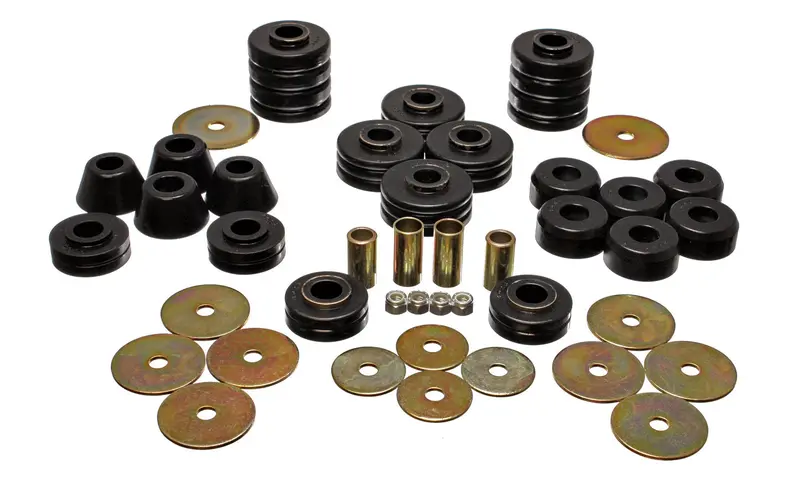 Energy Suspension Body Cab Mount Set – Black Polyurethane, Model 3.4105G 1
