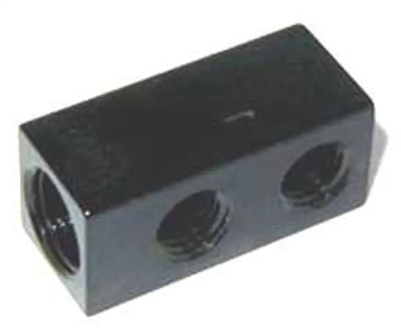 Nos Nitrous Distribution Block – 1-In/4-Out, 1/16" Npt, Black Finish (16715Nos) 1