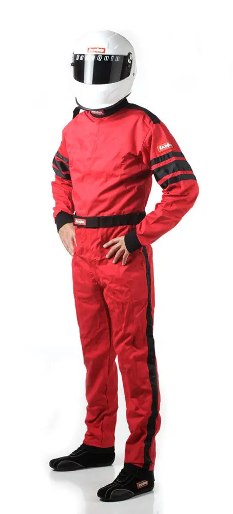 Racequip Red Single-Layer Racing Suit – Xxx-Large (Model 110018) 1
