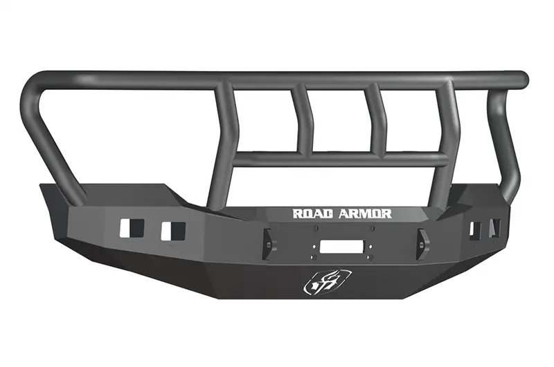 Road Armor Stealth Winch Bumper With Titan Ii Guard And Square Fog Light Cutouts 1