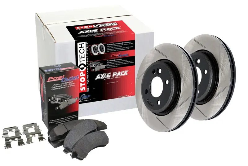 Stoptech Street Front Brake Kit – Slotted Rotors Only, Two-Wheel Configuration 1