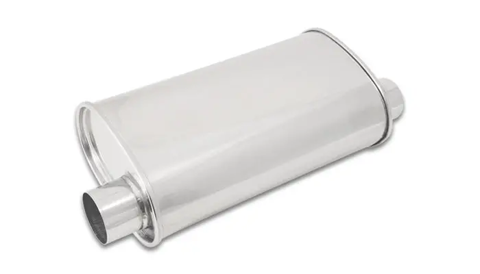 Vibrant Performance 1129 Streetpower Oval Muffler; 2.5 In. Inlet/Outlet; 1