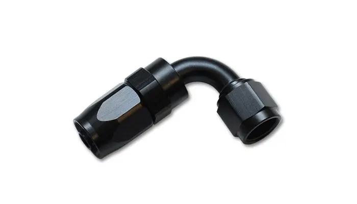 Vibrant Performance -8An 90-Degree Black Anodized Aluminum Hose Fitting 1